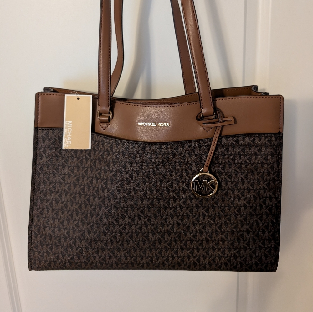 Michael Kors Signature Brown and Tan Tote